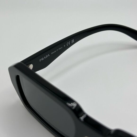 PRADA Sunglasses PRA12S 16K08Z Black/Dark Grey Unisex NEW - Picture 6 of 12